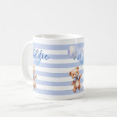 Mug Cute petite ours en bleu (Devant gauche)