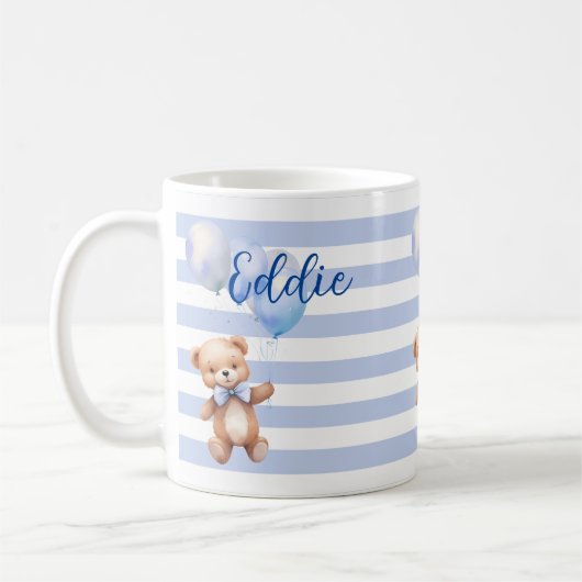 Mug Cute petite ours en bleu (Gauche)