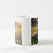 Mug Cute pets group, Golden Retriever and cat. (Centre)