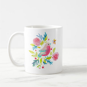 Mug Cute pink bird, we hebben een band. Koffiemok