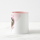 Mug Cute Pink Brussels Griffon Chig Mom Photo et nom (Centre)