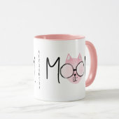 Mug Cute Pink Cat's Mother Mothers Day Personalized  (Devant droit)