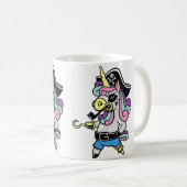 Mug Cute Pirate Captain Unicorn Gift For Lover Magical (Devant droit)