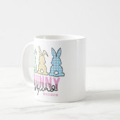 Mug Cute Plaid Lapin Squad Rabbit Personnalisé (Devant gauche)