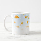 Mug Cute poisson d'or nager dans l'eau Nom personnalis (Gauche)