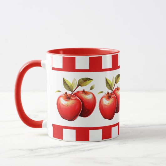 Mug Cute pomme amoureux cuisine de fruits (Gauche)
