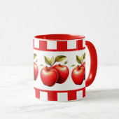 Mug Cute pomme amoureux cuisine de fruits (Devant droit)
