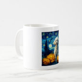 Mug Cute Poodle Dog Halloween Jack O Lantern Pumpkin F (Devant gauche)