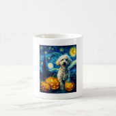Mug Cute Poodle Dog Halloween Jack O Lantern Pumpkin F (Centre)