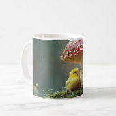 Mug Cute poussette et hérisson se cachant sous un cham (Devant gauche)