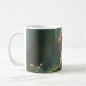 Mug Cute poussette et hérisson se cachant sous un cham (Gauche)