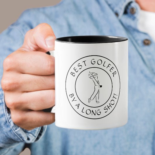 Mug Cute Pun Meilleur Golfeur Longue Tirage Pour Lui N