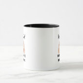 Mug Cute Puppy Boho Rainbow "Introverted" Graphic (Centre)