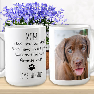 Mug Cute Puppy Pet Photo Personnalisé Chien Maman