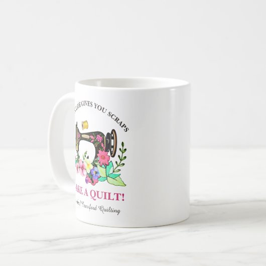 Mug Cute Quilters Custom (Devant gauche)