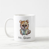 Mug Cute Quokka Reading a Book Custom (Gauche)