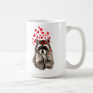 Mug Cute Raccoon souffler Baisers Animal Nature Art