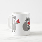 Mug Cute raccoon with watermelon (Devant gauche)