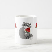 Mug Cute raccoon with watermelon (Centre)