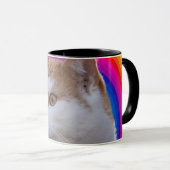 Mug Cute Rainbow Colorful Cat Photo (Devant droit)