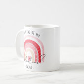 Mug Cute Rainbow Saint-Valentin Proposition de petite  (Devant gauche)