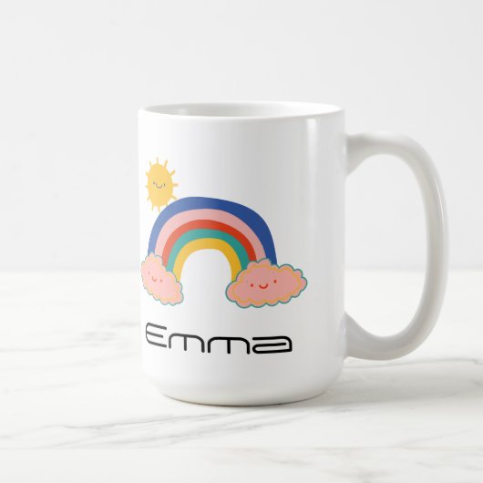 Mug Cute Rainbow sun Kids Back To School do-it-yoursel (Droite)
