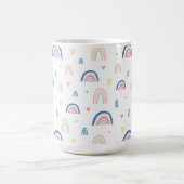 Mug Cute Rainbows & Hearts Motif (Centre)