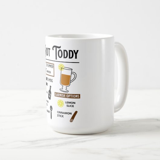 Mug Cute Recette Hot Toddy (Devant droit)
