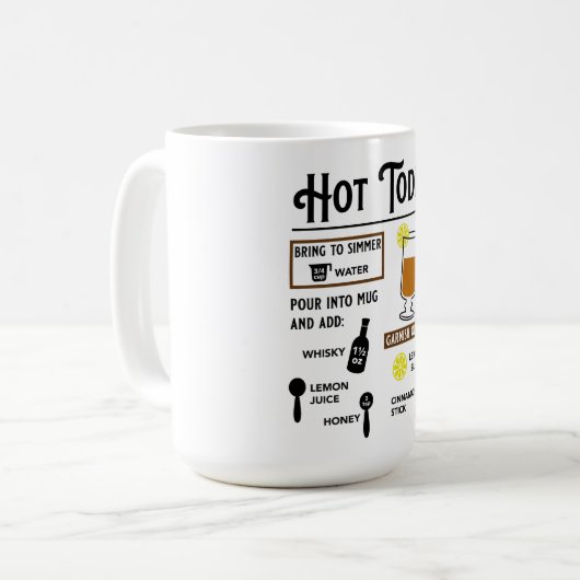 Mug Cute Recette Hot Toddy (Devant gauche)
