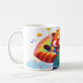 Mug Cute Red Panda Design - Happy Dancing Animal Rainb (Gauche)