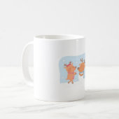 Mug Cute Reindeer Construire Un Snowman (Devant gauche)