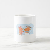 Mug Cute Reindeer Construire Un Snowman (Centre)
