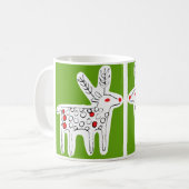 Mug Cute Reindeer Kiss Green (Devant gauche)