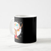 Mug Cute Reindeer Merry Xmas Merry Christmas Happy New (Devant gauche)