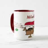 Mug Cute renne Festif (Devant gauche)