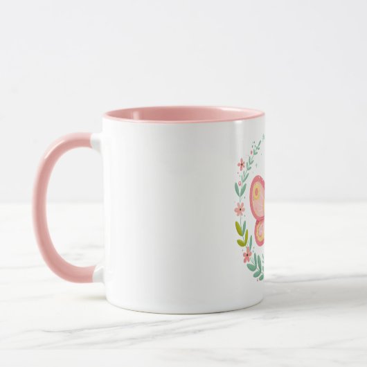 Mug Cute, ressort/papillon (Gauche)