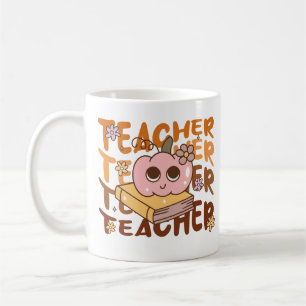 Mug Cute Retro Automne Enseignant Citrouille Halloween