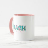 Mug Cute Retro Beach Life Café (Devant gauche)