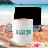 Mug Cute Retro Beach Life Café