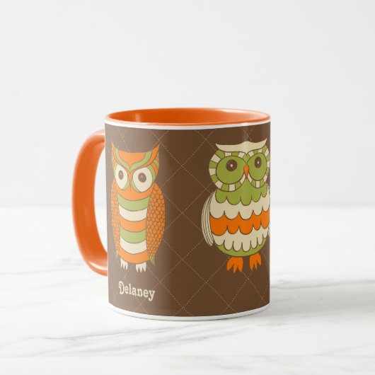 Mug Cute Retro Owens Personnalisé (Devant gauche)