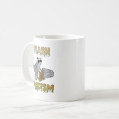 Mug Cute Retro Raccoon - Trash Fascisme (Devant gauche)