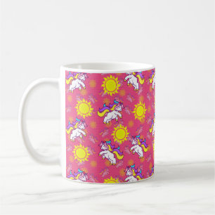 Mug Cute rose chaud Sunny Unicorn Design Motif
