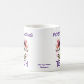 Mug Cute rose et Indigo FOSTER MOMS ENSEIGNER Floral (Centre)