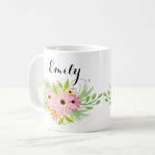 Mug Cute rose Floral Bridesmaid Cadeau Favoriser Idée  (Devant gauche)