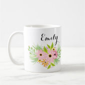 Mug Cute rose Floral Bridesmaid Cadeau Favoriser Idée  (Gauche)