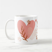 Mug Cute Rose Hearts Botanique Saint-Valentin (Gauche)