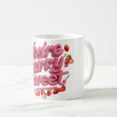 Mug Cute Rose Vous êtes Berry Sweet Strawberry Coquett (Devant droit)