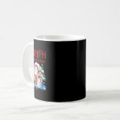 Mug Cute Rudolph Le Renne Rouge Nosé Spécifications de (Devant gauche)