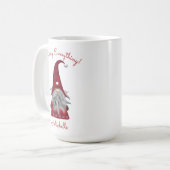 Mug Cute Rustique Personnalisé Noël Gnome Elf (Devant gauche)
