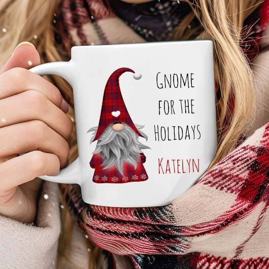 Mug Cute Rustique Personnalisé Noël Gnome Elf